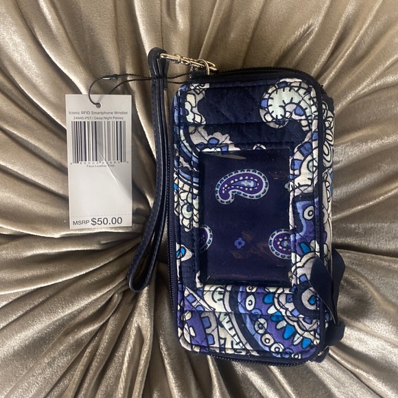 🎀 New with Tags Vera Bradley Smartphone Wristlet - Wallet RFID Protection - Picture 1 of 5
